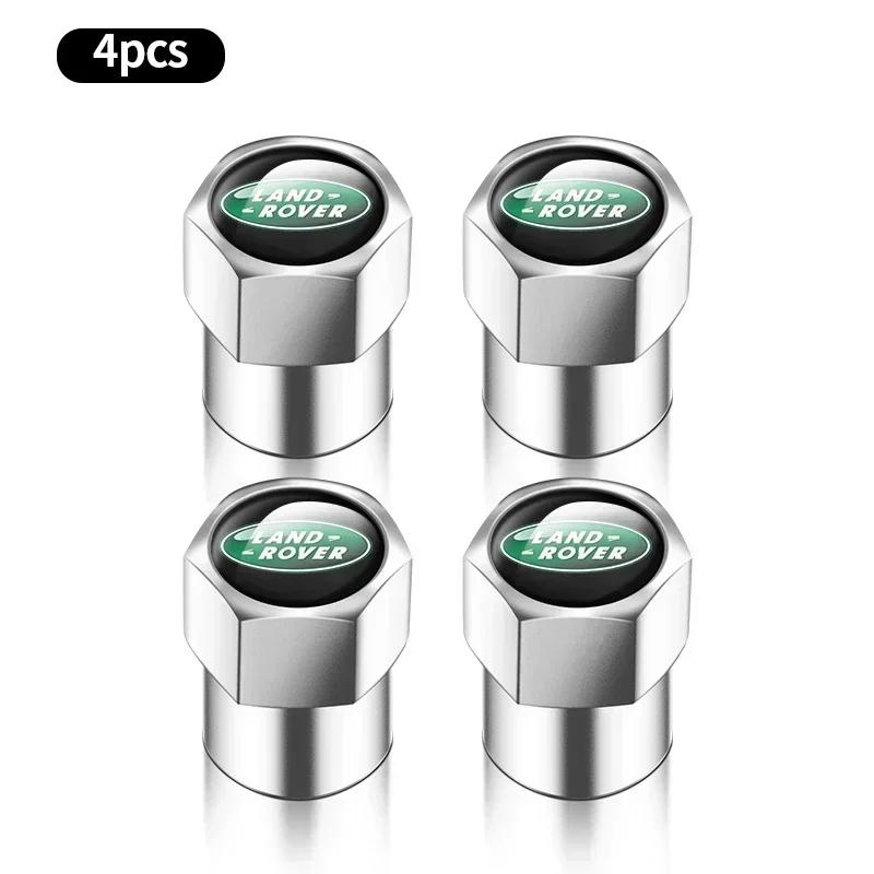 4Pcs Metal Car Wheel Tire Air Valve Caps Stem Covers For Land Rover Range Rover Evoque 3 4 Defender Discovery Freelander BQ8