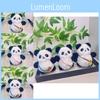 Lovable Panda Keychain Plush Toy For Cute Bag Decoration In Vibrant Colors
