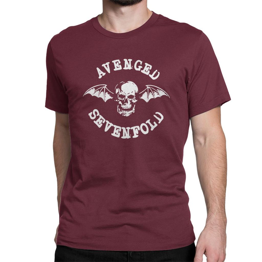 The Bat Skull Avenged Sevenfold Men Women's T Shirts A7X Diverse Rock Vintage Tee Shirt T-Shirt Pure Cotton Original Clothing