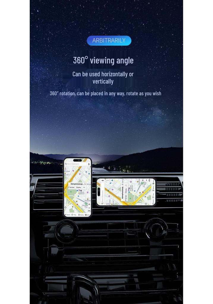 Magsafe Magnetic Wireless Car Charger Stand for Apple Phones