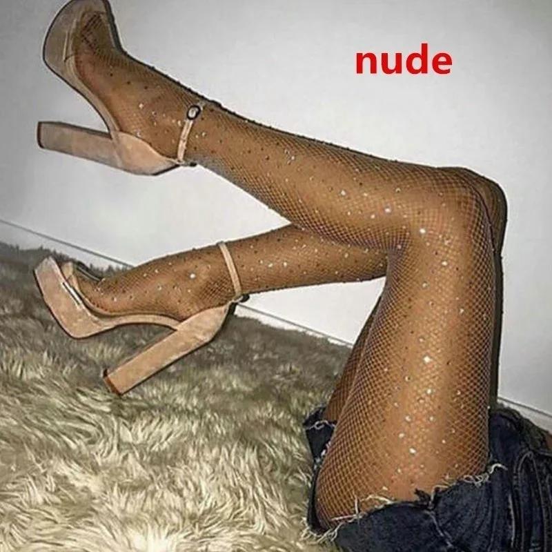 1 stk Sjarmerende Skinnende Strømpebukser Glitter Strømpebukser Damer Blanke Leggings Hot Sale Sommerkjole Essensielle