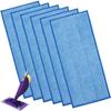 6PCS Reusable Wipes for Swiffer WetJet Wood, Blue Refill Wipes for Swiffer Wood Floor WetJet Spray Mop