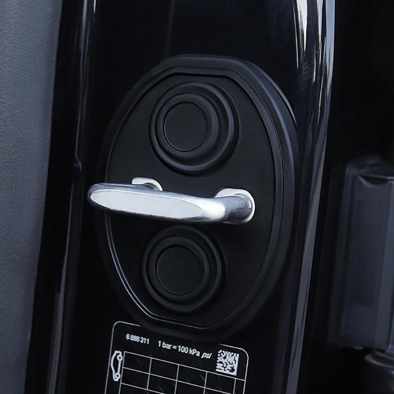 1/4Pcs Car Door Closing Shockproof Silicone Cushion Mute Shock Absorber Protective Covers Car Door Latch Accessories