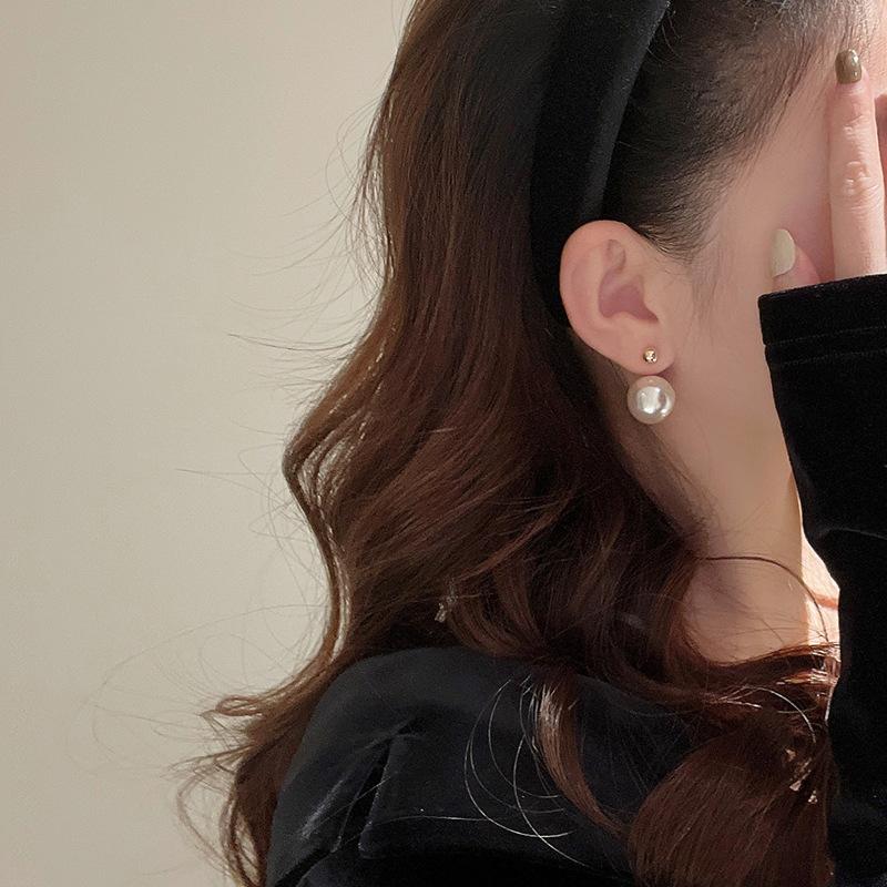 Sweet Cool Two-wear Pearl Earrings Fashion Versatile Design Women's Personalized Temperament Everyday Fashion Ear Jewelry