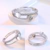 Luxury   Copper Ring Shining Zircon Heart For Women Cassic Wedding Engagement Wedding Bands Fine Jewelry Gift