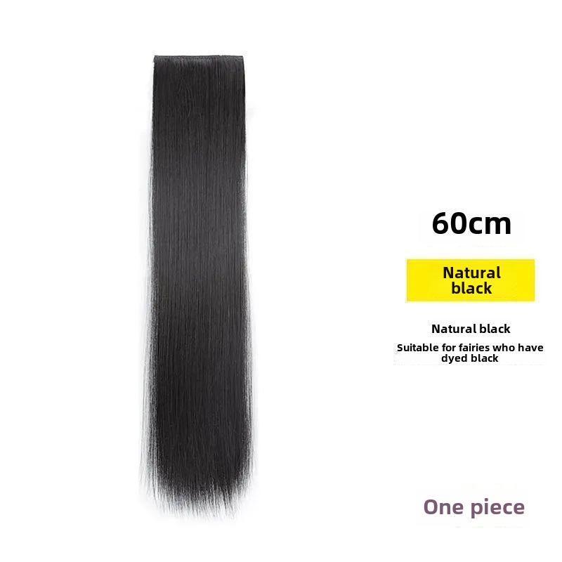 Seamless Long Hair Extension Set: Invisible Straight Wig Patches for Women
