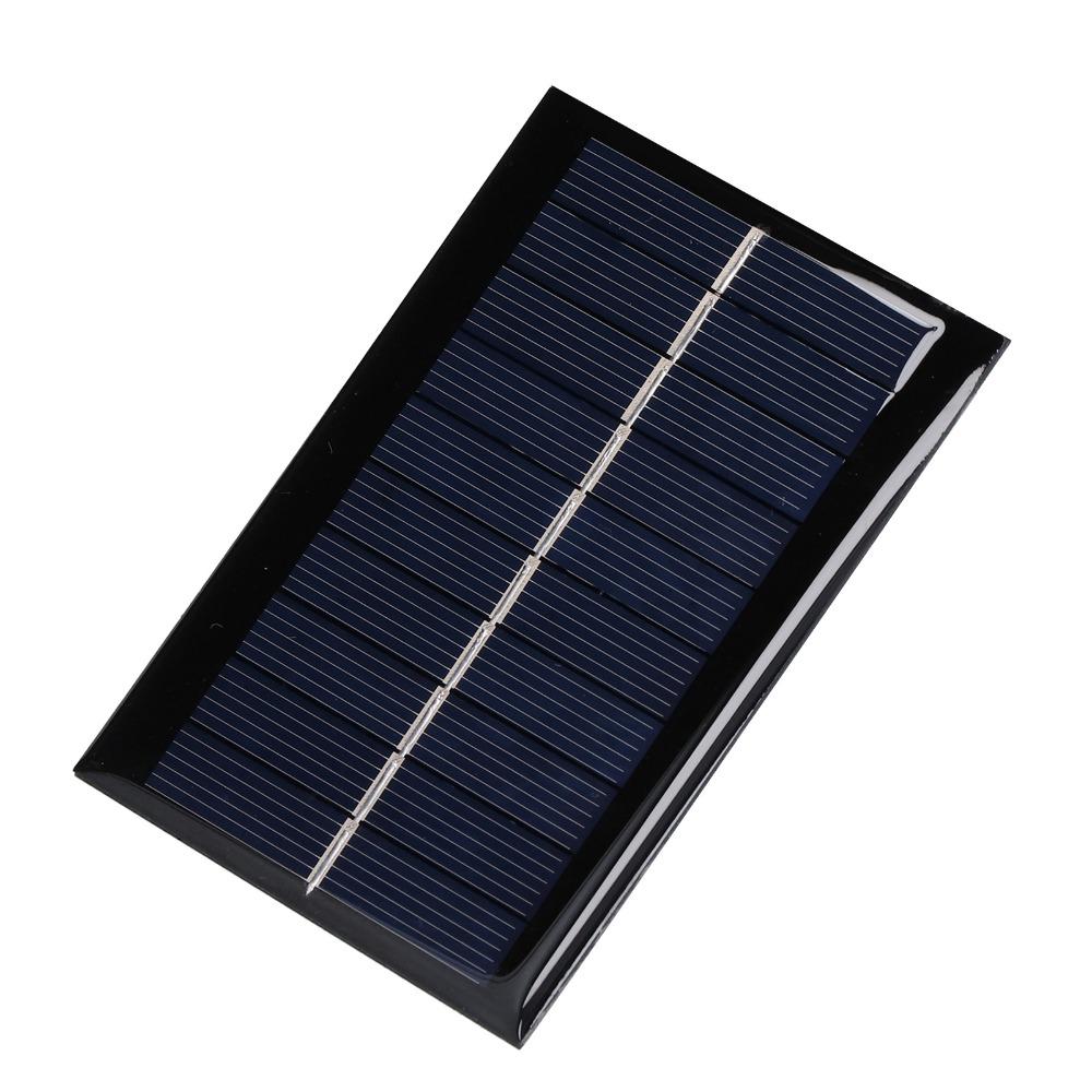 2PCS 1W 5V Solar Panel Module 200MA Mini Polysilicon Solar Panel 100*70MM High Conversion Efficiency Micro Power Solar Cells