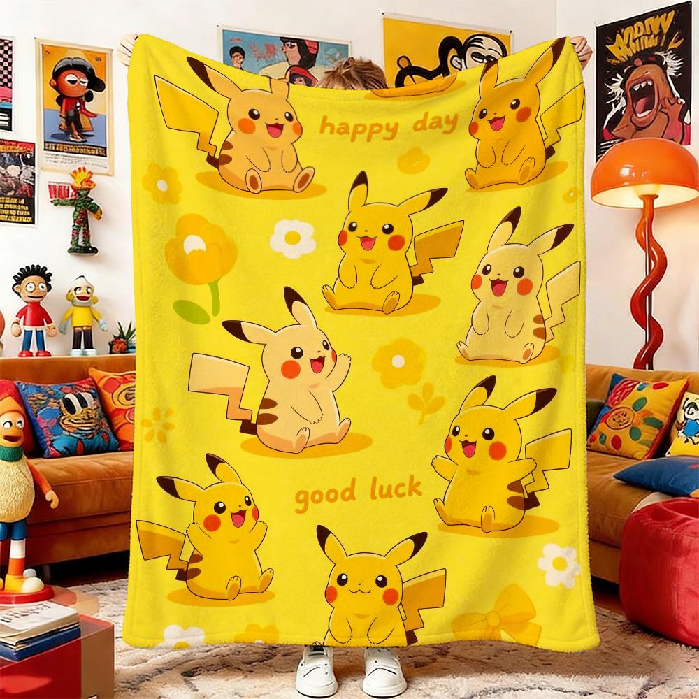P-Poke-mons Sofa Blankets for Bed Home and Decoration Blanket Bedspread the Anime Bedspreads Picnic Throw & Throws Double Baby
