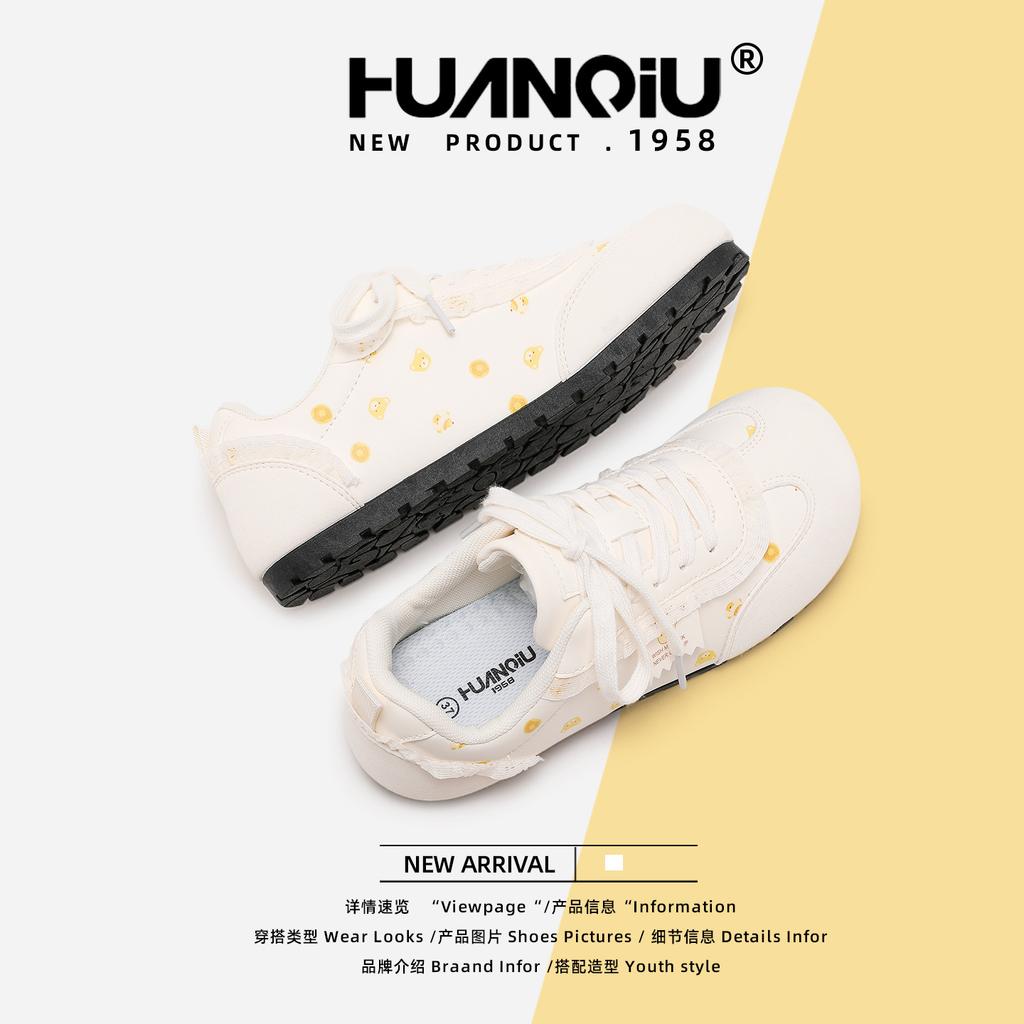 Global board shoes women's XHQ-G657 new summer breathable versatile little white shoes retro casual soft-soled German training shoes