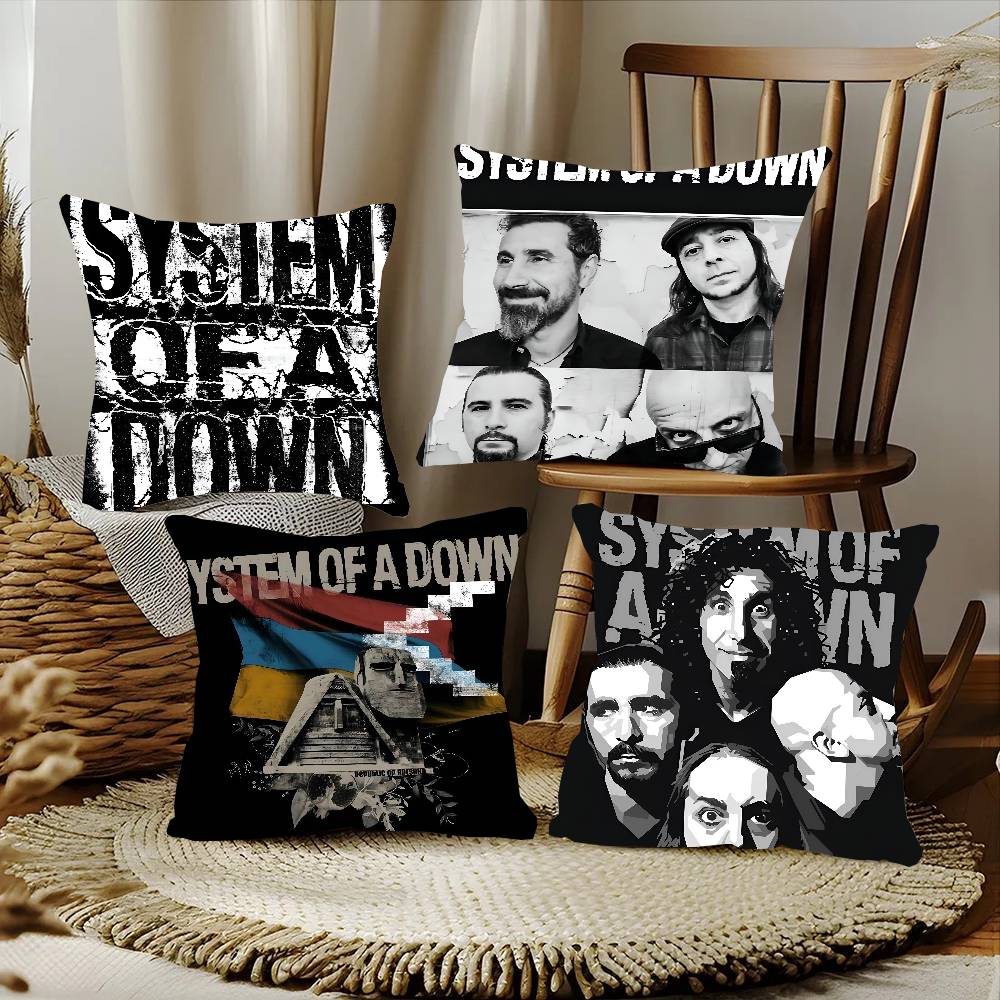 S-System Of A D-Down Band Pillow Case Square Pillow Bedroom Sofa Leisure Comfort Cushion Car Living Room Home Decoration