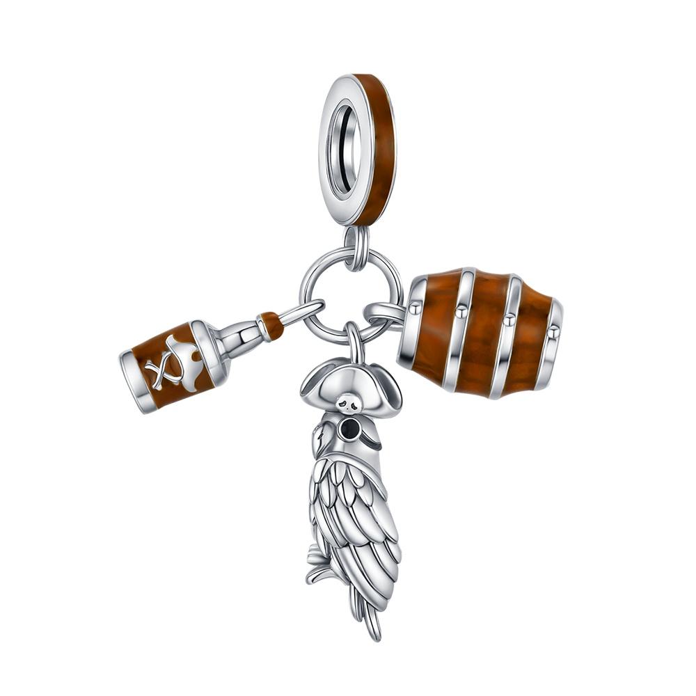 Elegant Ballet Charm Fit 3Mm Bracelet Diy For Women Copper Bead Star Clover Rabbit Charm Perfect Mother'S Day Gift