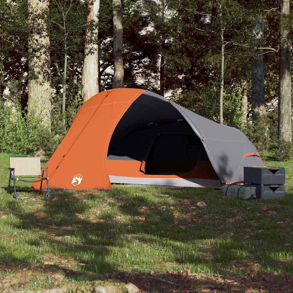 Vidaxl Namiot Turystyczny, 4-Os., Pomarańczowy, Wodoszczelny
