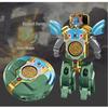 Transforming Robot Fidget Spinner 2-In-1 Decompression Toy Creative Finger Gyro Stress Relief Gift For Boys Kids