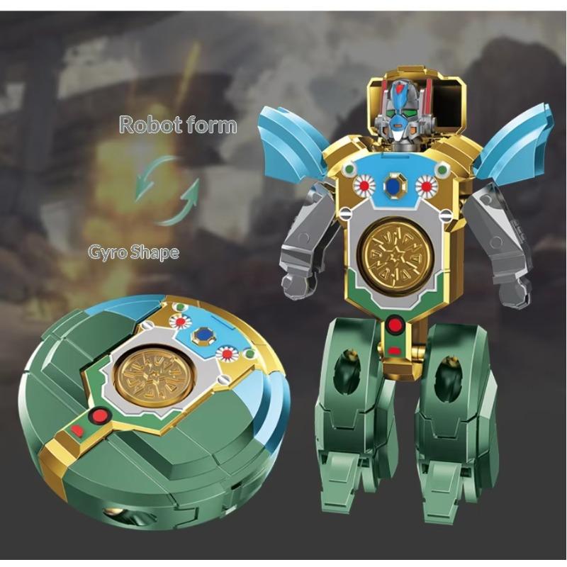 Transforming Robot Fidget Spinner 2-In-1 Decompression Toy Creative Finger Gyro Stress Relief Gift For Boys Kids