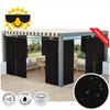 Gardenia - Ready-Made Curtain On Tape - 140X240 Cm - Black