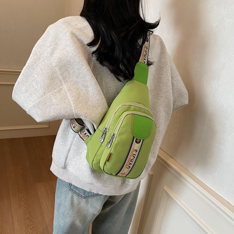 Women's Chest Bag Solid Color Shoulder Crossbody Bag