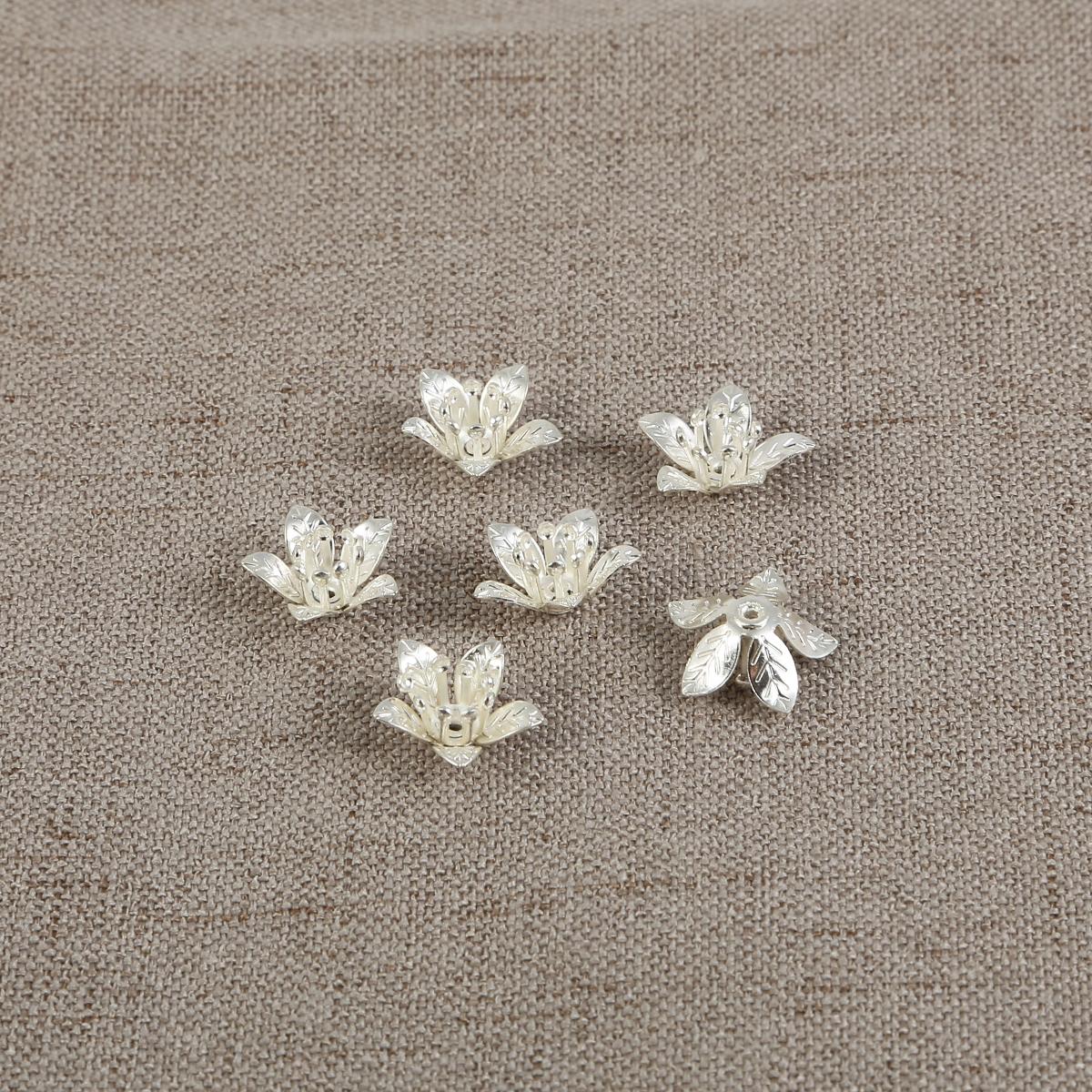 

2 шт. Латунні аксесуари для виготовлення ювелірних виробів у формі квітки в різних стилях. Прикраса. 6*14mm