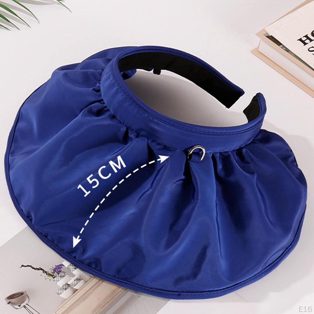 Outdoor Hat Visors Women Travel Empty Accessories Hiking Large Brim Ponytail s