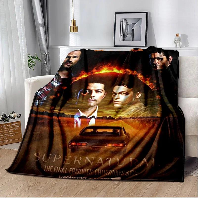 Supernatural join the hunt Throws Blanket Sofa Hiking Picnic Super Soft Quilt Fashion Bed Thermal Flannel Blanket birthday gift