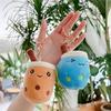 1pc Bubble Tea Keychain, Cute Key Organizer & Bag Charm, Soft Plush Anti-Loss for Purse Backpack, Gift for Her