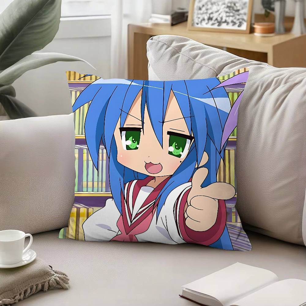 Cute LLucky Star Throw Pillow Covers Pattern Cushion Cover Suitable For Sofa Bedroom Car Pillow Cover