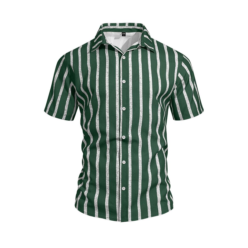 Mens Shirts Short Sleeve Button Down Shirts Wrinkle Free Casual Vacation Beach Summer Tops