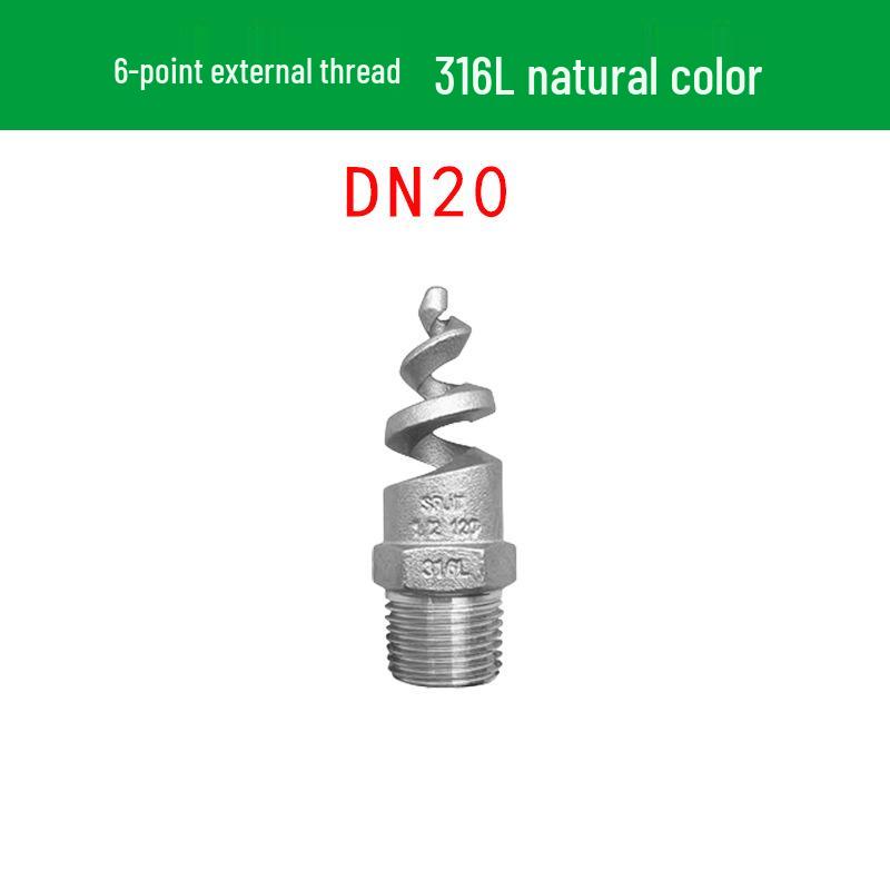 Stainless Steel Anti-Clog Spiral Spray Nozzle for Cooling Tower & Fire Protection
