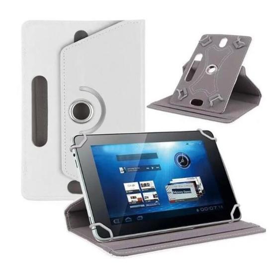 Capa Flip Universal para Tablet de 360 Graus 7/8/9/10 Polegadas Couro Sintético com Suporte