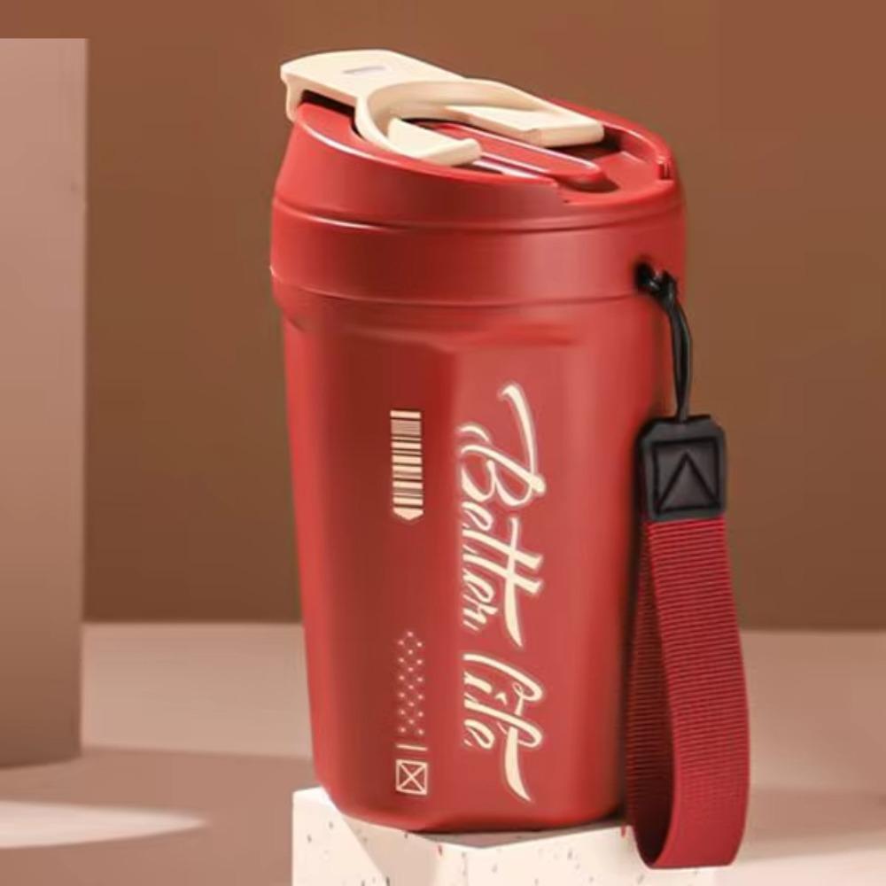 Stainless Steel Coffee Vacuum Flask Keeps Cold and Heat Coffee Thermos Mug  Office Home
