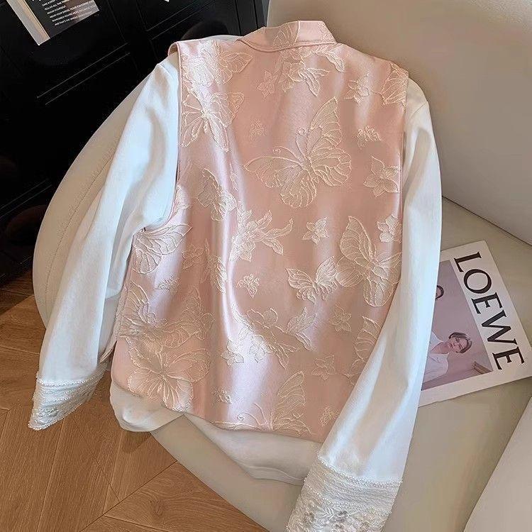 Temperament Design Vest Jacquard Premium Commuter Sleeveless Vest Skinny Top Women