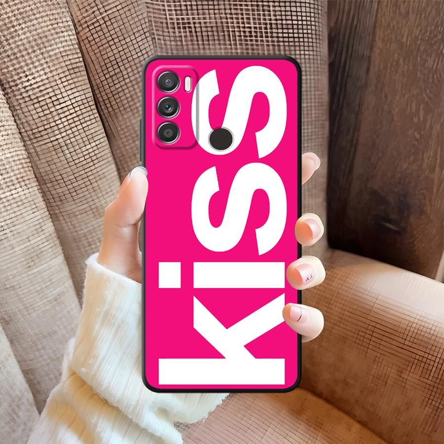 Letters Kiss Phone Cover Case for Motorola Moto G50 G32 G51 G73 G53 G30 G71 G60s Edge 20 Pro 30 Lite G22 Edge40 G52