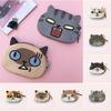 Kawaii Cat Earphone Bags Children Coin Purse Interesting Cat Expression Earphone Data Cable Holder Portable Storage Bag