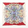 Women's French Retro Silk Cashew Scarf: Versatile Square Ribbon Headscarf