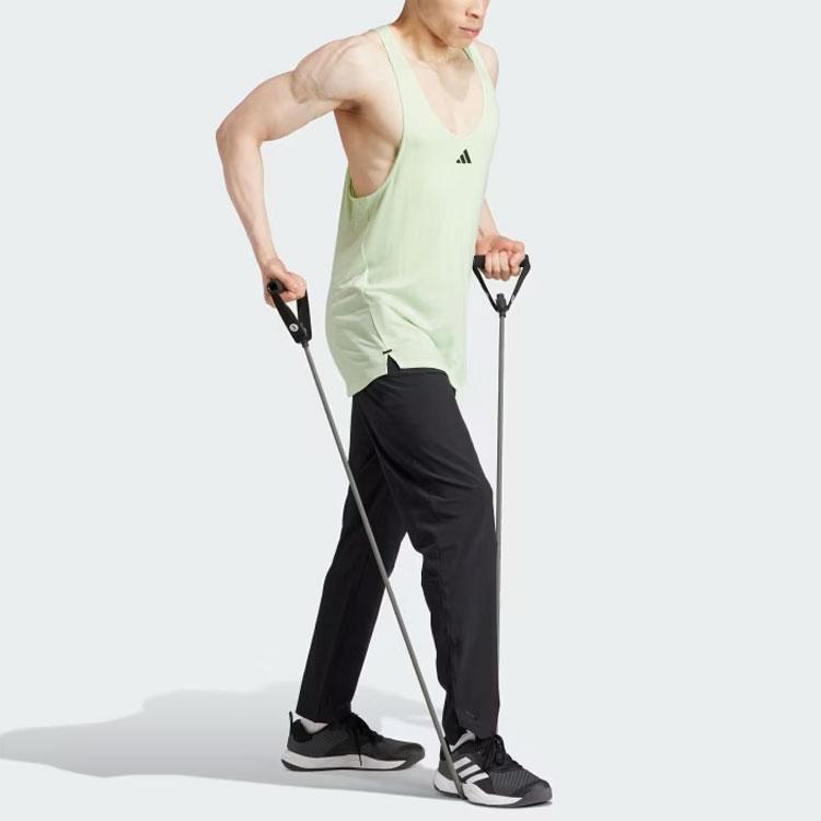 Adidas Workout Pants With Logo Men Bottoms Black IK9680