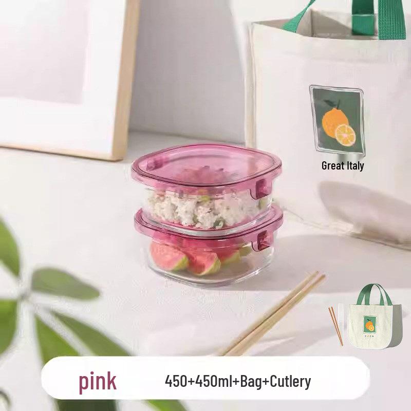 Microwaveable Glass Lunch Bento Box - Salad & Fresh Storage Container