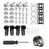 31Pcs Helmets Repair kits Football Helmets Hardware Clip Screws Nut Straps Adapter