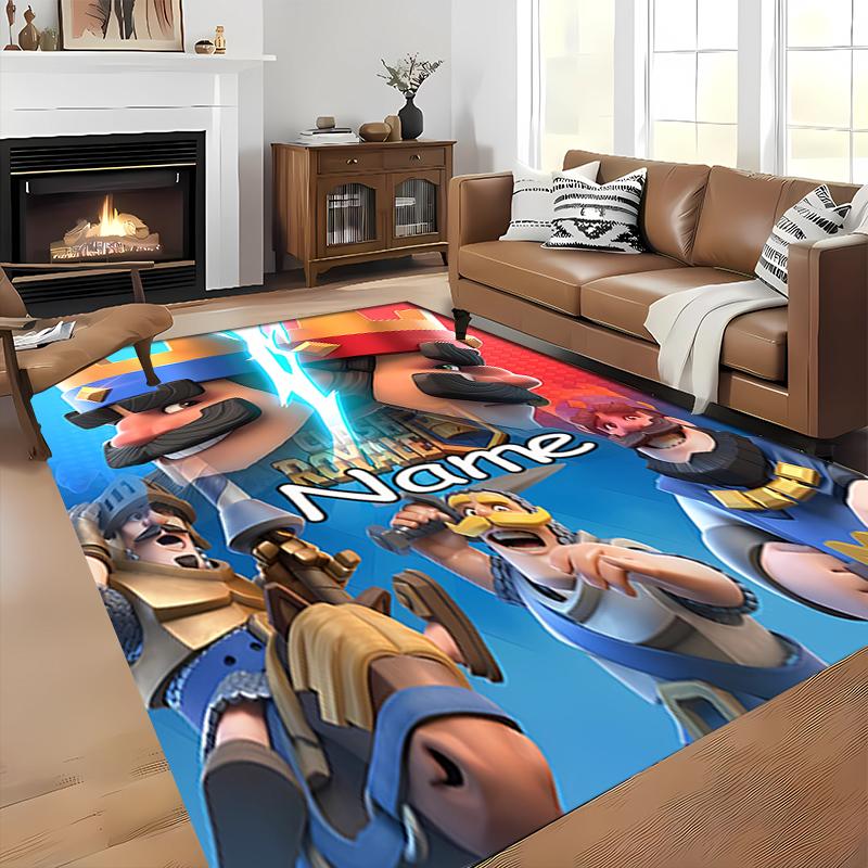 Custom Personalization Clash Royale Area Rug - Perfect For Kitchen, Bathroom,Laundry Room Decor Large Size Available,Gift All Seasons