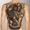 1 ks Tetovací nálepka Vodotěsná Unisex Černá Body Art Celá záda Dočasné tetovací nálepky na párty