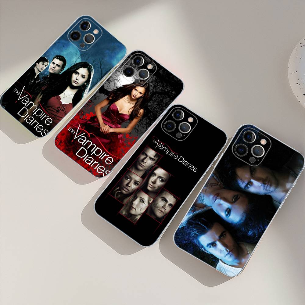 The Vampire Diaries TV-Hülle für iPhone 16, 15 Pro Max, iPhone 14, 11, 12 High End und 13 Pro (Silikon)