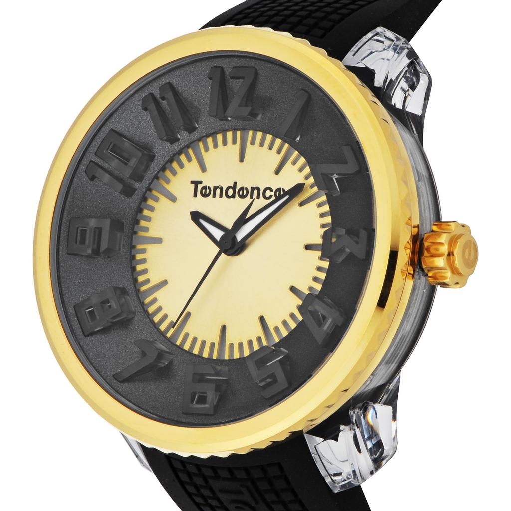 FLASH Watch TG530006 Black Dial Stainless Steel Mineral Glass Quartz 51mm Watch [Tendence] [Used]