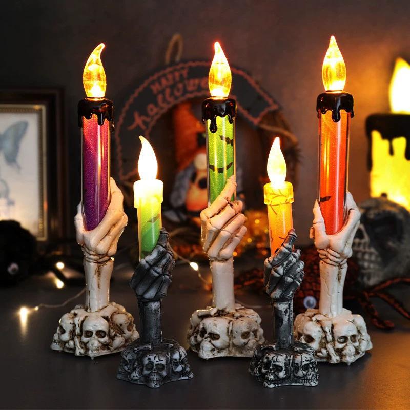 Halloween Decoration Verlichting Skull Spoken Party Kaars Led Pompoen Party Happy Halloween Party Decoration
