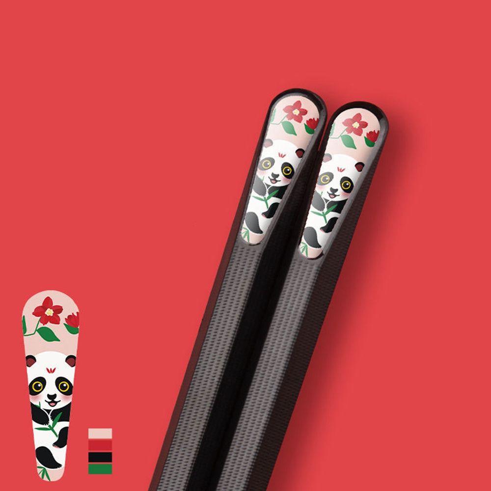 New Style Reusable Non-slip Glass Fiber Gifts Chopsticks Dinnerware Set Tableware Kitchen Supplies