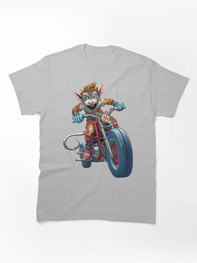 Biker Mice from Mars Rebel Biker Boy Rat Gang Rebels Book Illustration by Sarnia Classic T-Shirt