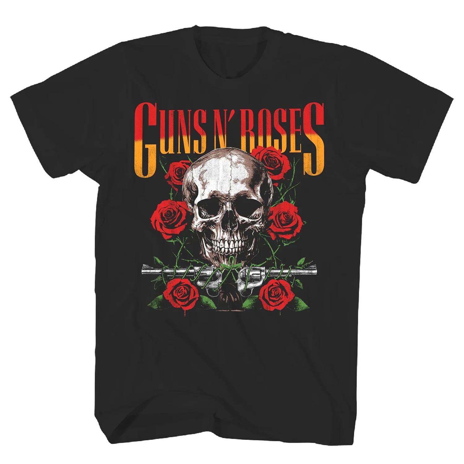 Men s Guns N Roses Logo 87 - 88 T-shirt X-Large Black XS