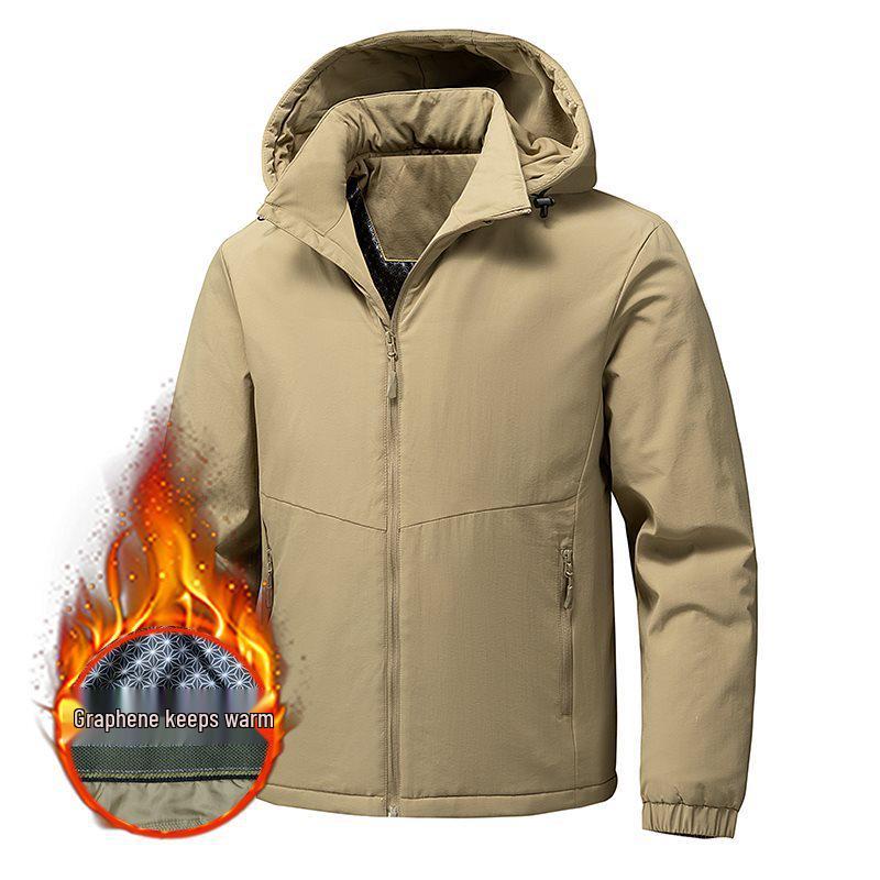 Men's Autumn/Winter Graphene-Cotton Padded Jacket: Loose Fit, Trendy, Thick & Warm