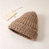 Winter warm knitted hat simple versatile wool hat ear care skin-friendly cold hat daily commuter hat women's