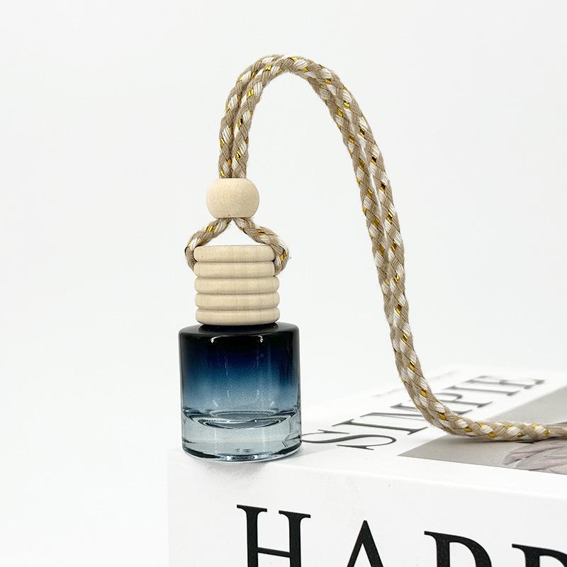 1Pcs Small Round Cap Empty Pendant Ornament Car Essential Oil Diffuser Fragrance Air Freshener Scent Perfume Bottle