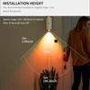 Motion Sensor Wall Lamp Gradient Ambient Night Light Intelligent Dimmable Sensing Decorative Human Led Rgb Indoor Exterior Lamps