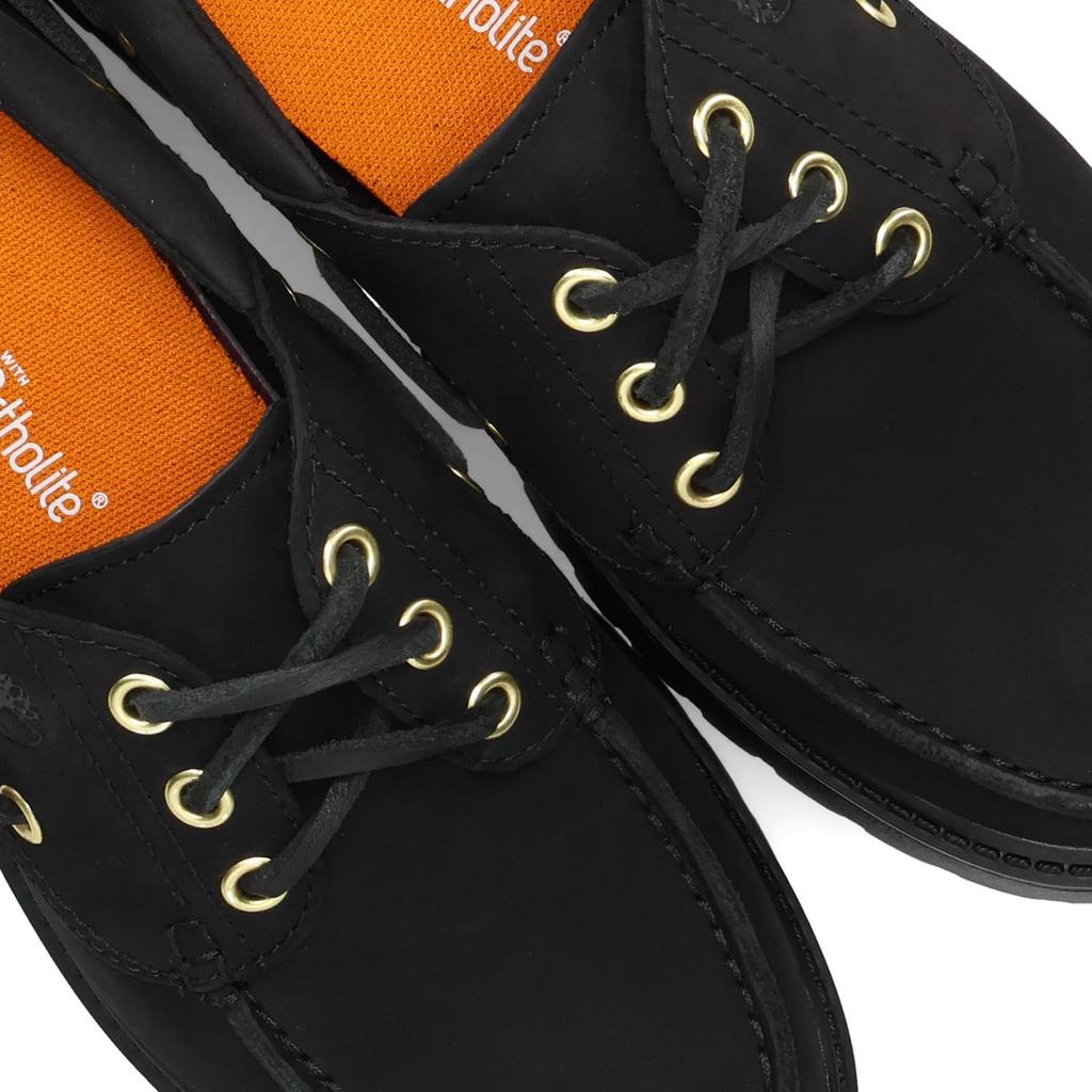 Timberland STONE STREET BOAT SHOE BLACK Deck Size Cm Women's A6AVE-001 Shoes, 23.5