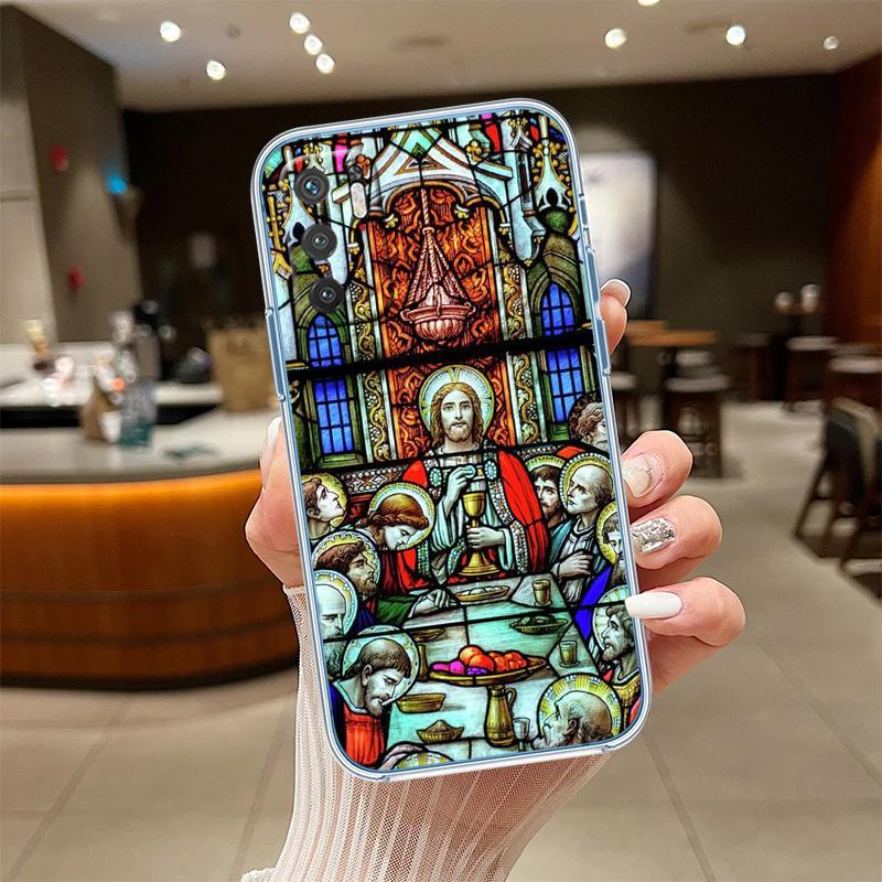 

NH44 The Baptism of Jesus Transparent Phone Case for Motorola Moto G7 G8 G9 G84 G85 G73 G24 G15 Z2 Play Power Plus Motorola Moto G15